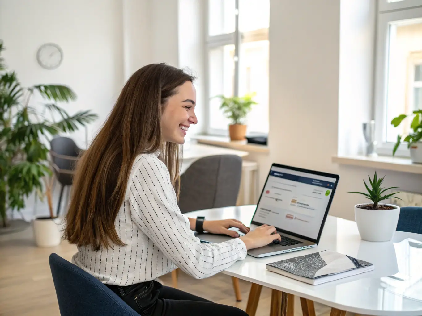 A clean, modern website interface showcasing Jengupay's payment widget integrated into an e-commerce platform, with a customer easily completing a purchase using MTN Mobile Money.